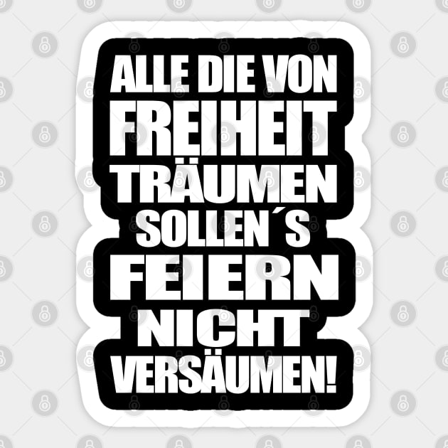 Freiheit Feiern! Sticker by Lin-Eve